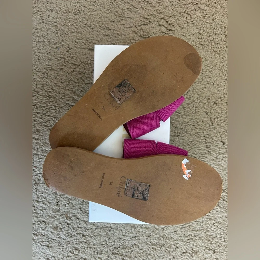 EUC Chloe Kids Logo Sandals